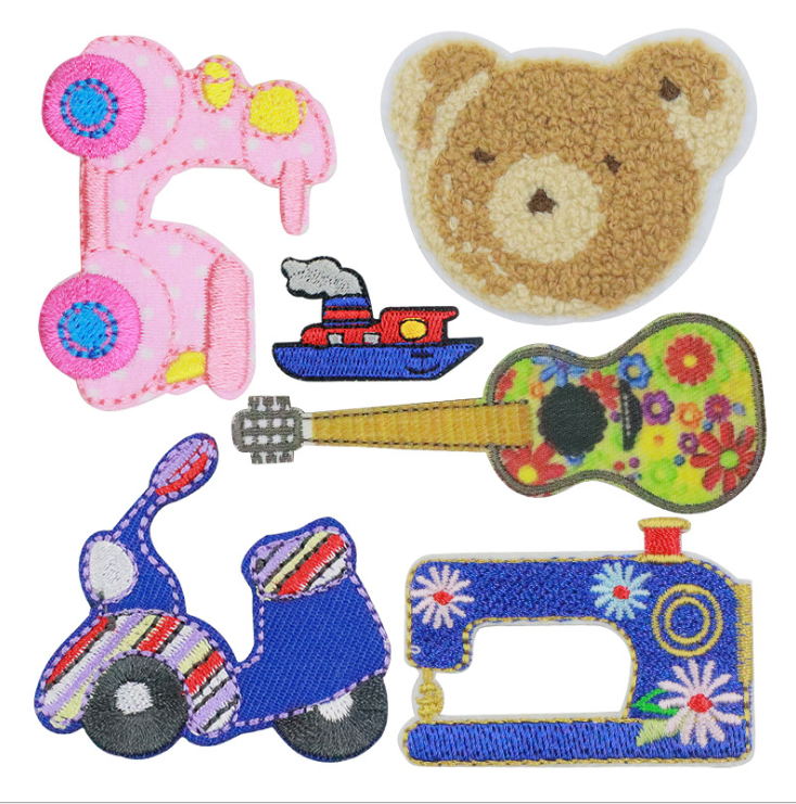 Sewing Id - 衣類用刺embroideredパッチ,縫製モチーフ,アップリケ生地,帽子,バッグ,靴の装飾,修理アクセサリー,新着,10個