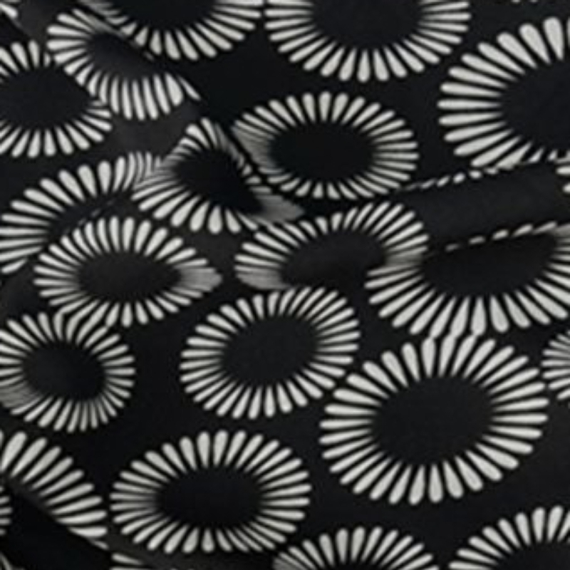 Sewing Textile Art - L100cm X W150cm 黒カーテン生地手作り縫製ホームプリントレトロ夏通気性ファッション DIY クラフトテキスタイルアート素材