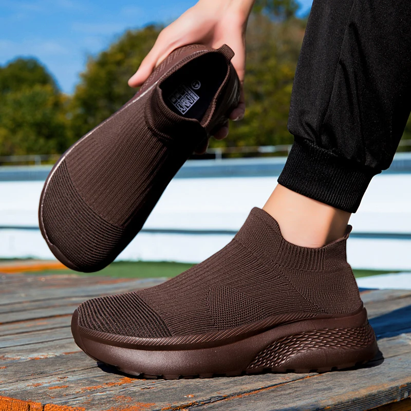 ワイドトゥニットスニーカー男性女性通気性ランニングシューズマ - Knit Stabilizer Stretch のレビューと価格
