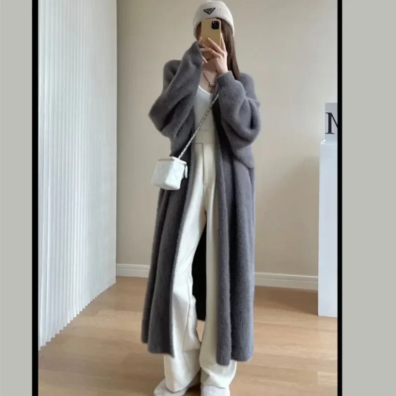 女性用ニットカーディガン,y2k,秋冬,eガール,マキシ,ル - Sewing Jackets のレビューと価格
