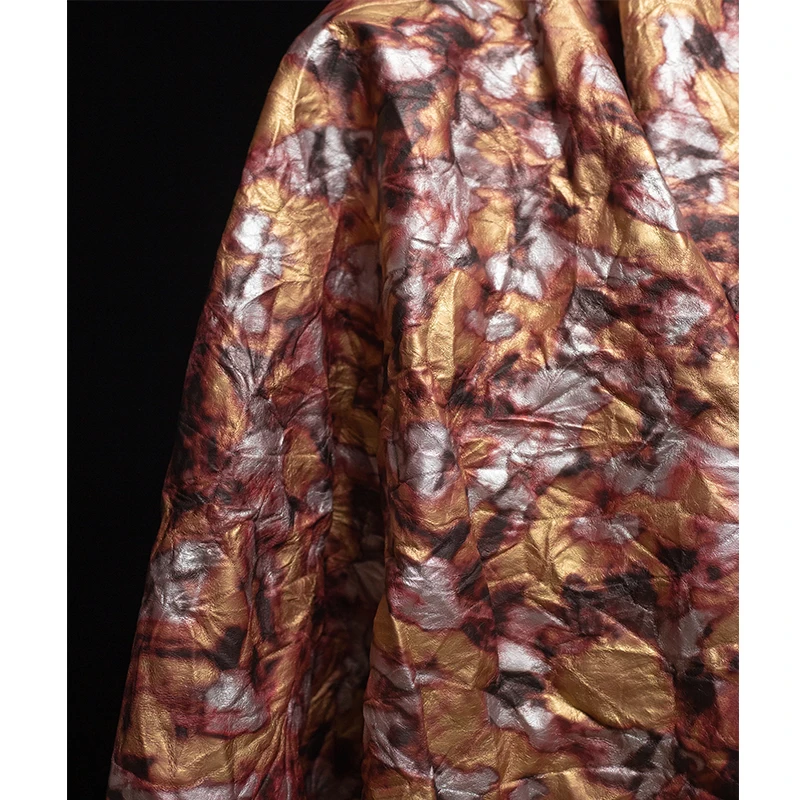 クリエイティブなレザーファブリックプリーツグラデーションDI - Sewing Textile Art のレビューと価格