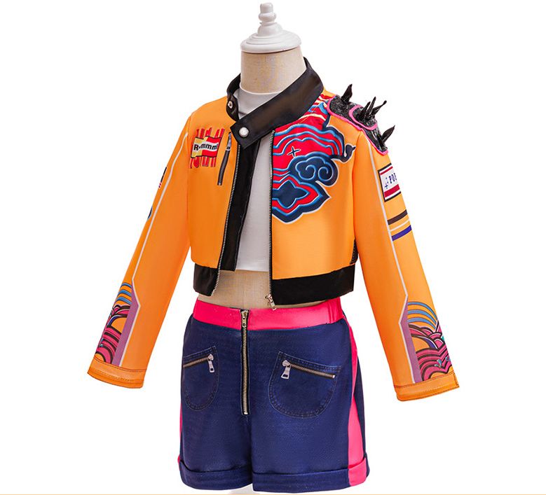 キッズガールズストリートスタイルファンシーコスプレキット 3 - Sewing Jackets のレビューと価格