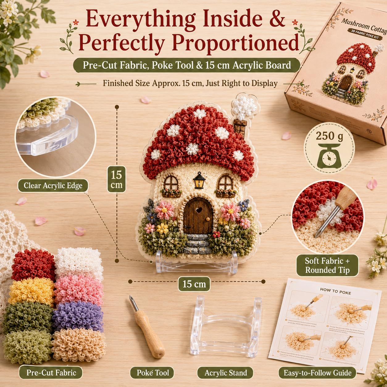 DIY 3Dファブリックポケアートキット　風変わりなパンプキ - Sewing Textile Art のレビューと価格