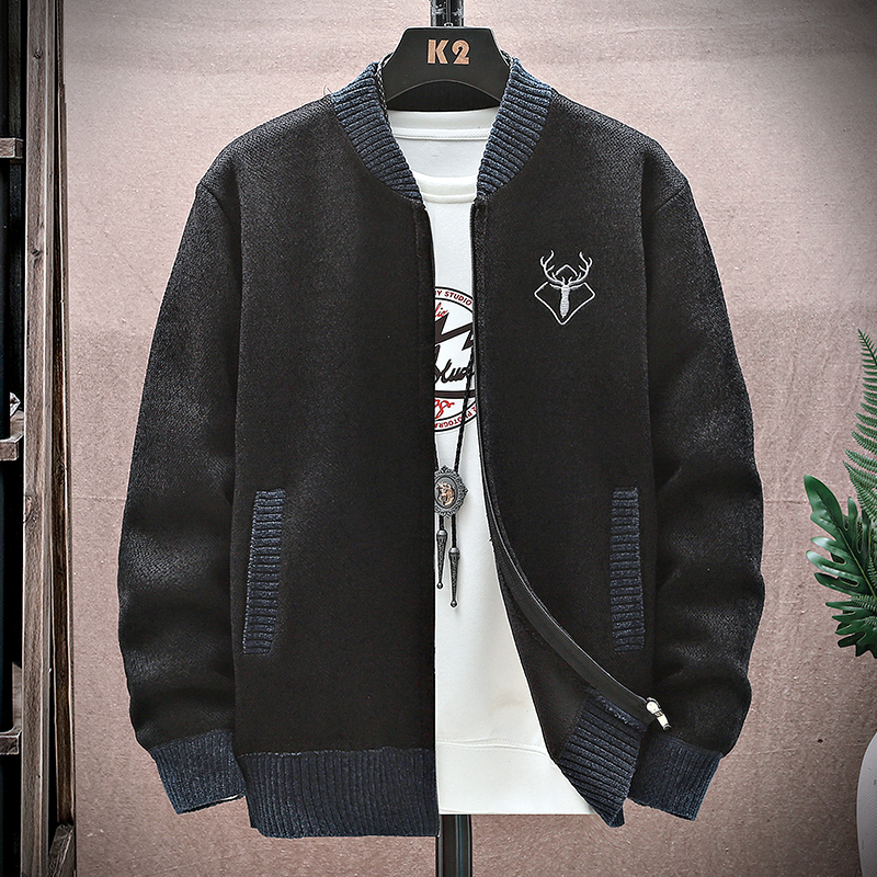 メンズカーディガンニットセーターコート2025秋冬韓国風フリ - Sewing Jackets のレビューと価格