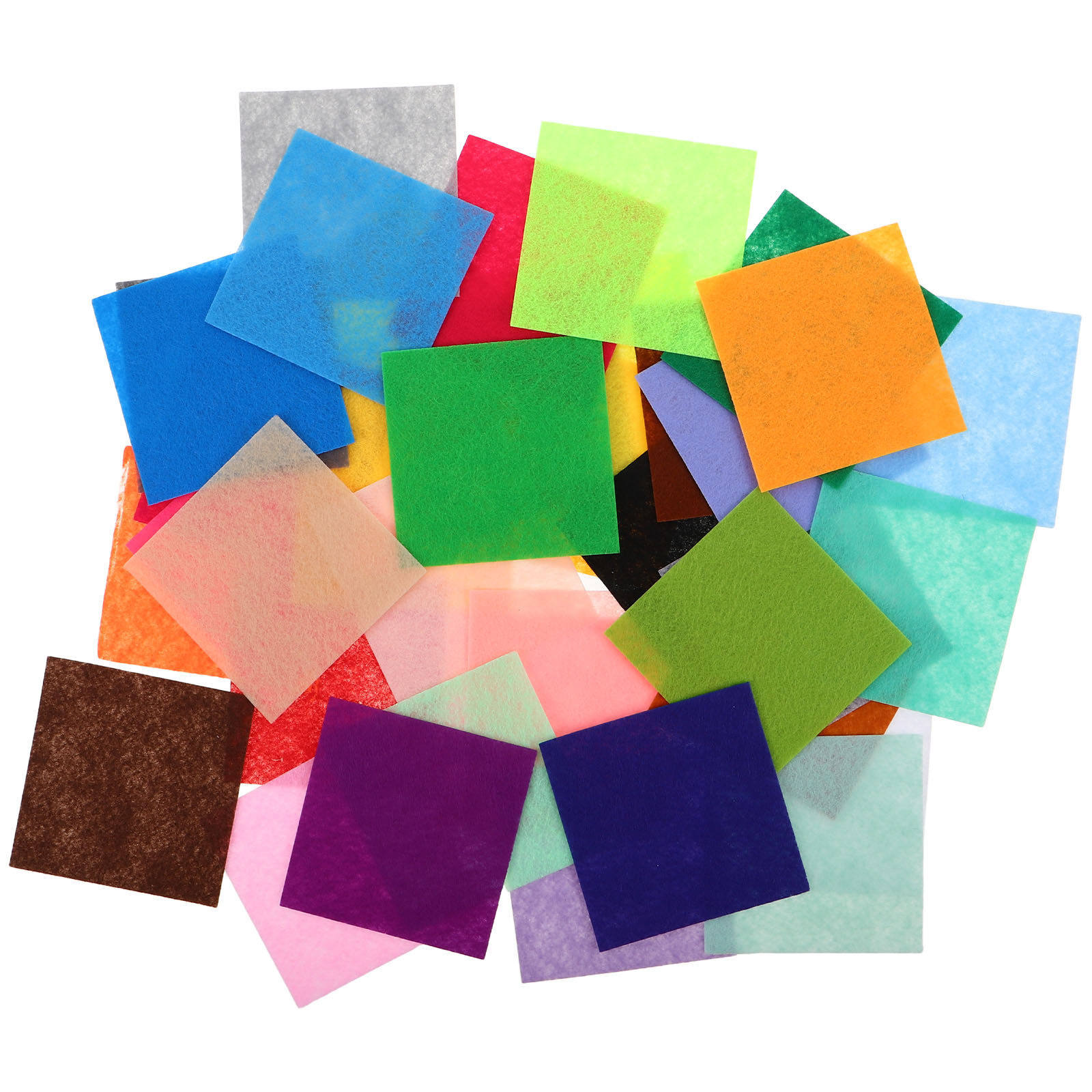 120枚入り クラフトフェルト正方形 10x10cm カラー - Sewing Textile Art のレビューと価格