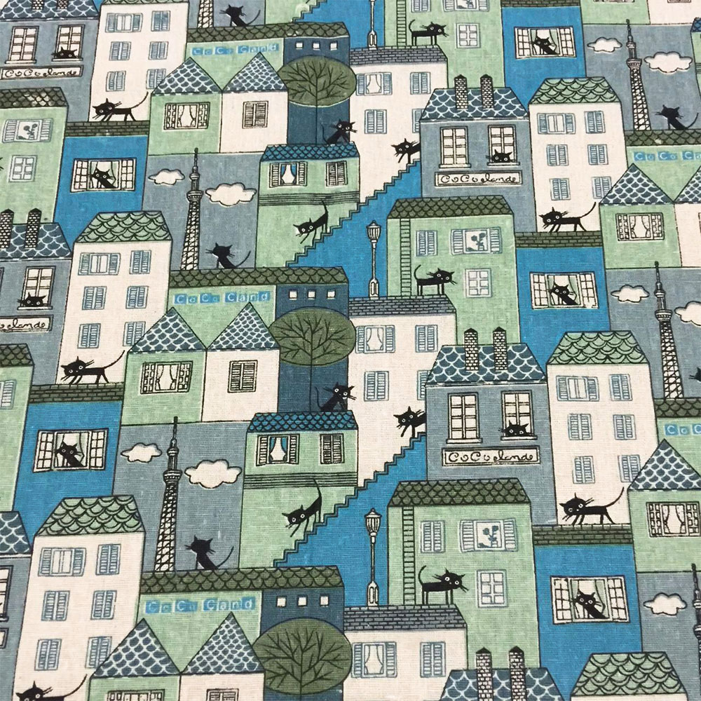 ヴィンテージノルディックスタイルの小さな家のパッチワーク,麻 - Textile And Sewing Materials のレビューと価格